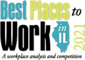 Best places work in IL 2021 award badge