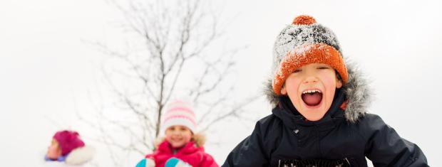 Sledding, Winter, Children, Snow