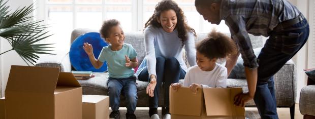 Family, Moving, Packing, Boxes