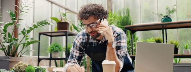Business Owner, Writing, Phone, Phone Call, Business Meeting