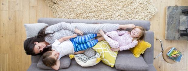 Couch, laying down, lounging, relaxing, children, mother Home Inventory, Couch, Laying down, Lounging, Relaxing, Children, Mother
