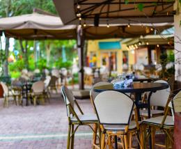Outdoors, Outdoor Dining, Restaurant, Lighting
