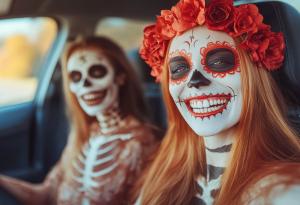 women on halloween