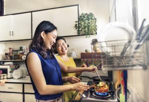 Holidays, Mother, Son, Cooking, Kitchen