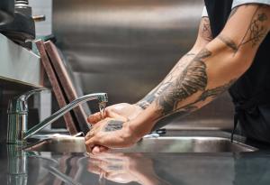 Sink, Water, Washing Hands