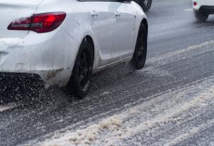 Car, snow, road, slush, winter driving, winter 