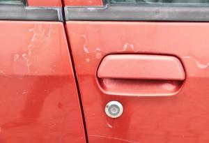 Peeling Car, Chipped Paint, Red, Sun Damage