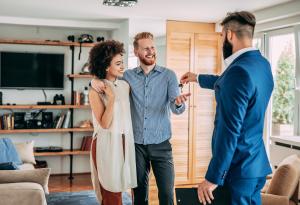 Home Buying, First-Time Home Buyers, Couple, Keys