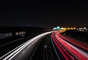 Nighttime Driving, Timelapse, Highway