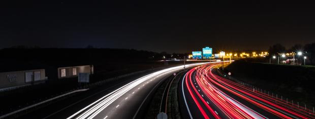 Nighttime Driving, Timelapse, Highway