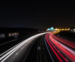 Nighttime Driving, Timelapse, Highway